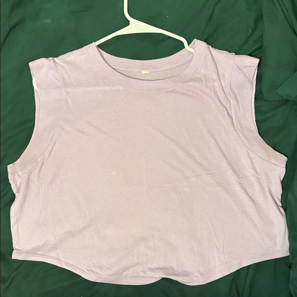 ALO Yoga Lavender Muscle Tee